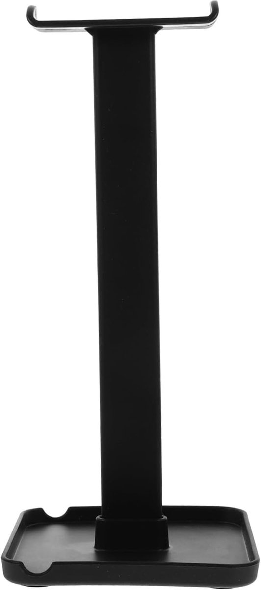 Koptelefoonhouder Bureau - Headset Standaard - Netjes Werken - Stabiele Basis - 22.8cm Hoog - Zwart
