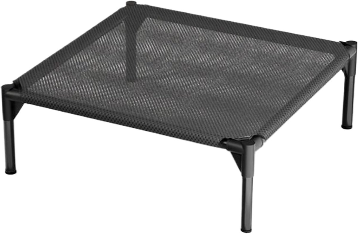 Verhoogd Hondenbed – Honden Reisbed – Buiten en Binnen – Waterdicht Ademend Koel – 49x49x19cm