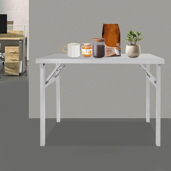 RVS Werktafel - Keukentafel Horeca - Voedselbereiding - Inklapbaar Ontwerp - 100 x 60 cm - Zilver — afbeelding 4