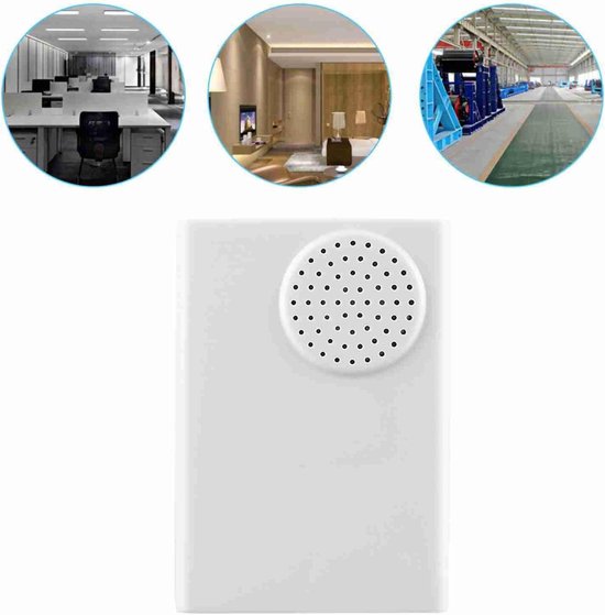 Bedrade Deurbel - Alarm Chime - Thuisbeveiliging Kantoor - Luid Helder Geluid - 9.98 x 6.99 x 3.99 cm - Wit — afbeelding 2