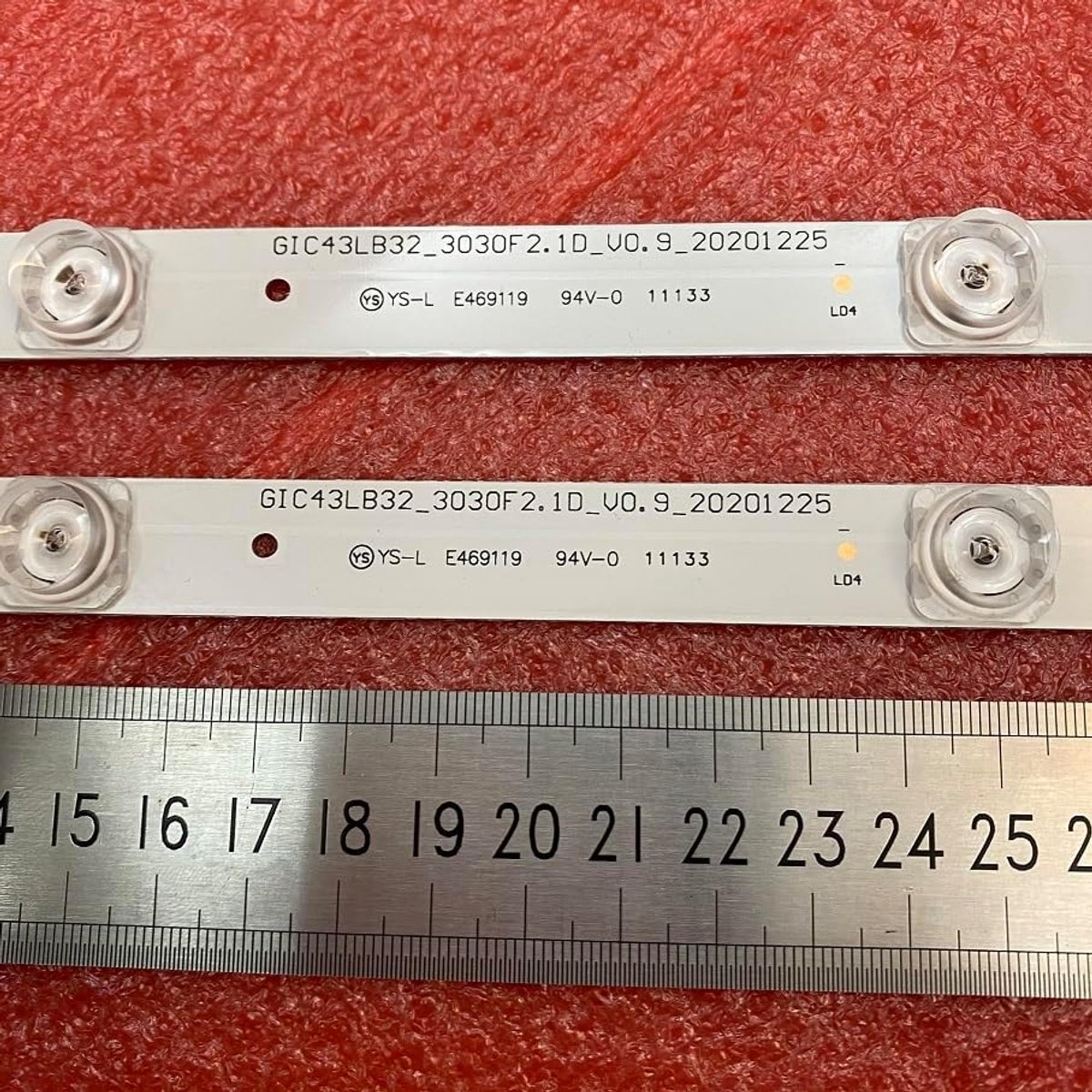 LED Strips - Achtergrondverlichting - TV Reparatie - 20 Stuks Set - 80.5 mm