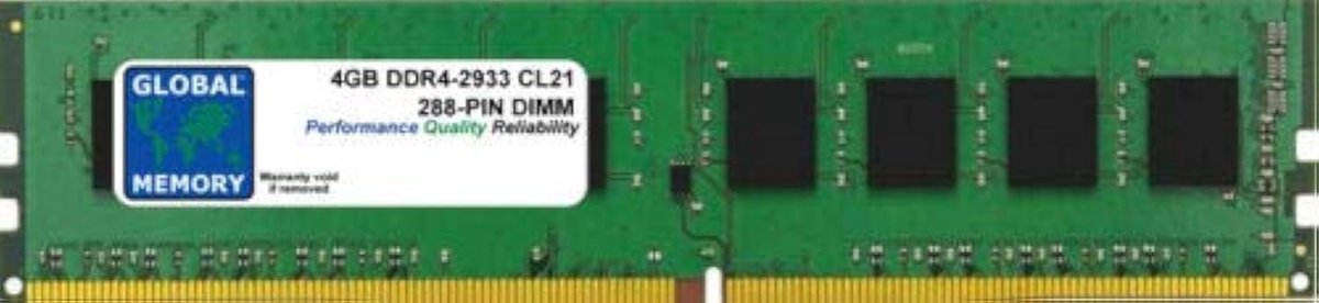 DDR4 Geheugen Module - RAM PC Upgrade - Desktop Prestaties - 2933MHz Snelheid - 4GB
