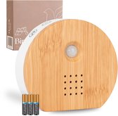 Maristo Era Vogelhuisje met Geluid - Met Bewegingssensor - Vogelgeluiden Huisje met Sensor - 9 Vogel en Natuurgeluiden Voor op Toilet - Bird in a Box - Incl. Batterijen en Plak Spijker - Bamboo