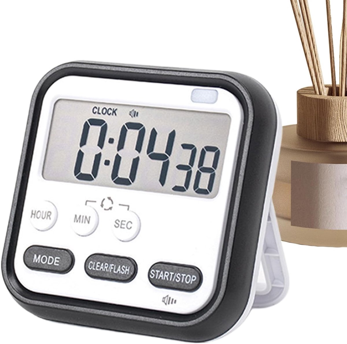 Visuele Timer - Digitale Klok - Studie Hulp - Stil Draagbaar - 7.2 x 7.2 cm