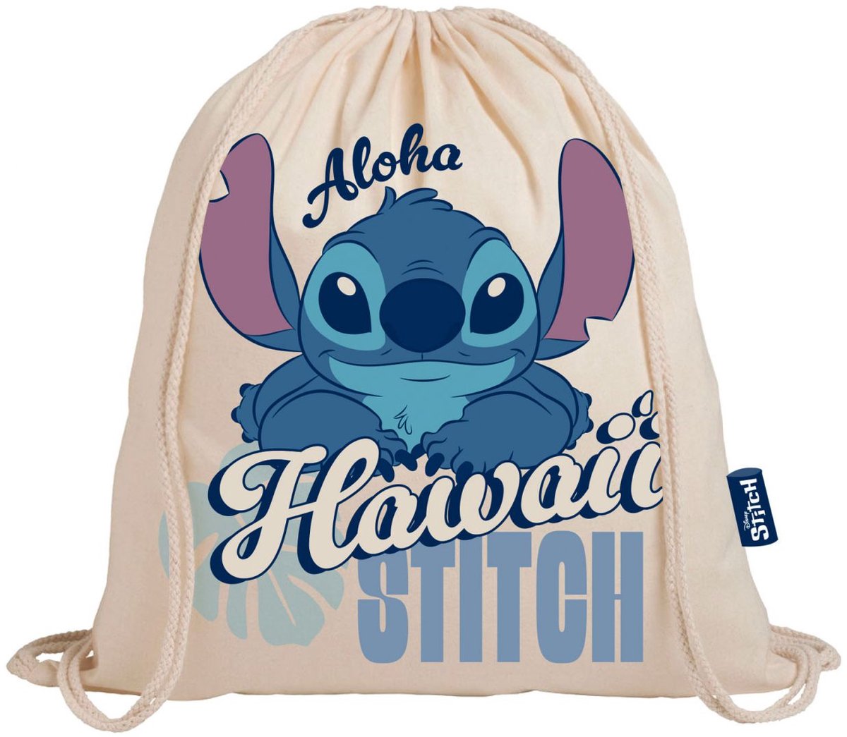 Disney Stitch – Gymtas - Zwemtas - Katoen - Aloha Hawaii – 35 x 41 cm