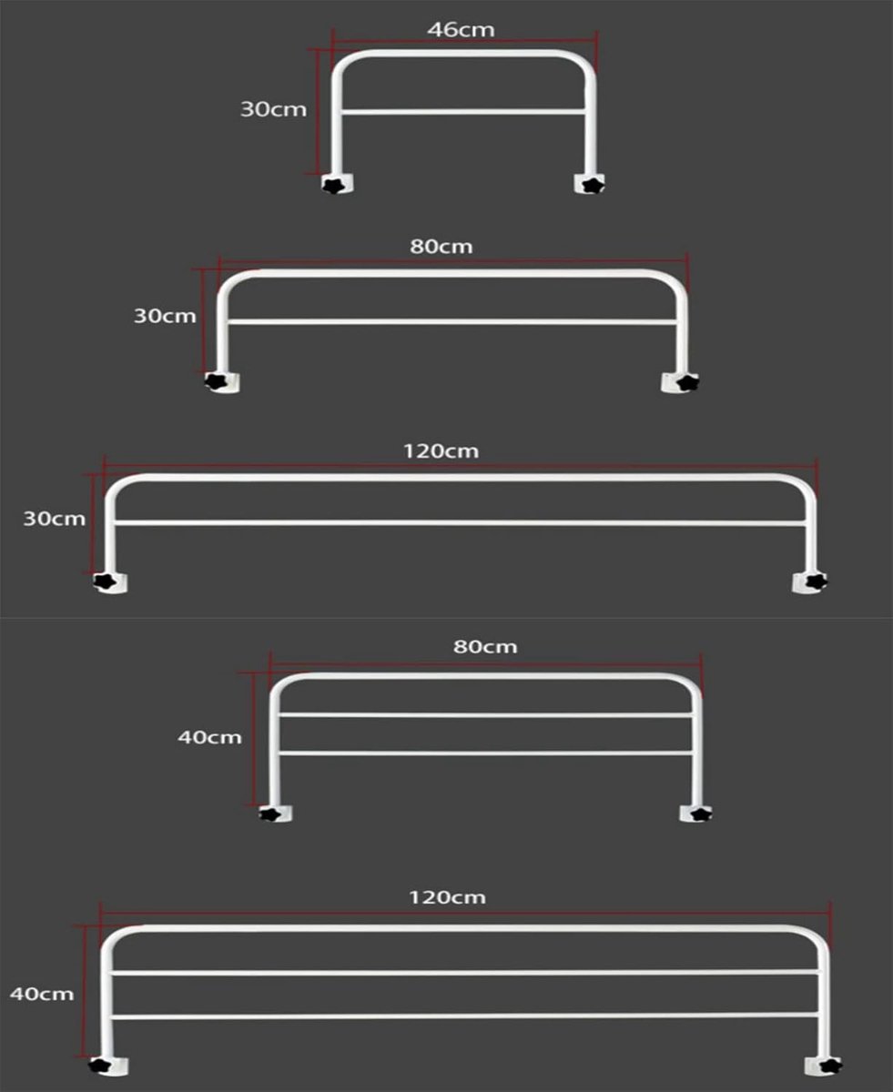 Verstelbare bedrail - Veiligheidshandgreep bed - Valpreventie thuis - Verstelbare steunhoogte - 80x30cm - Zwart