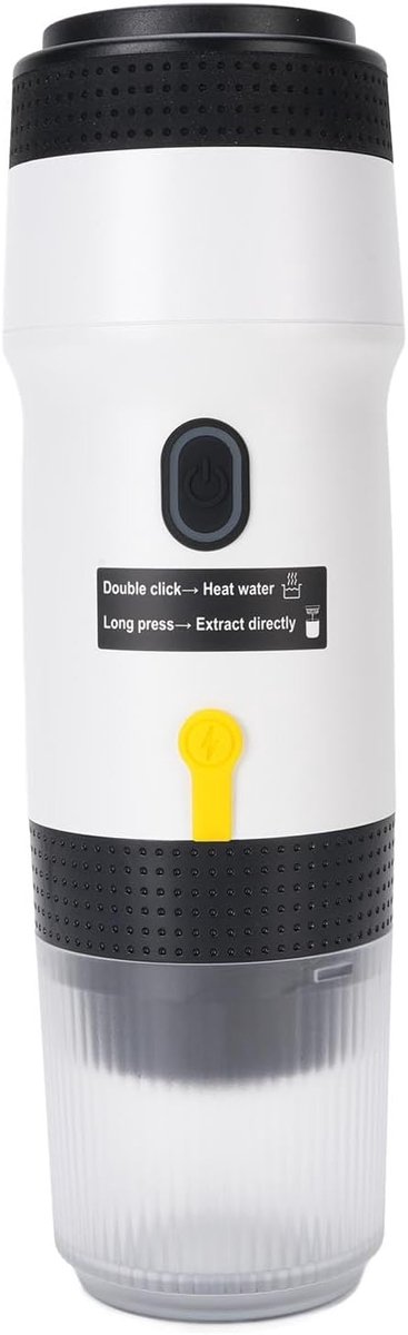 Koffiezetapparaat Compact - Kleine Koffie Maker - Thuis en Auto - Geavanceerde Brouwtechnologie - 28x9x9 cm - Wit