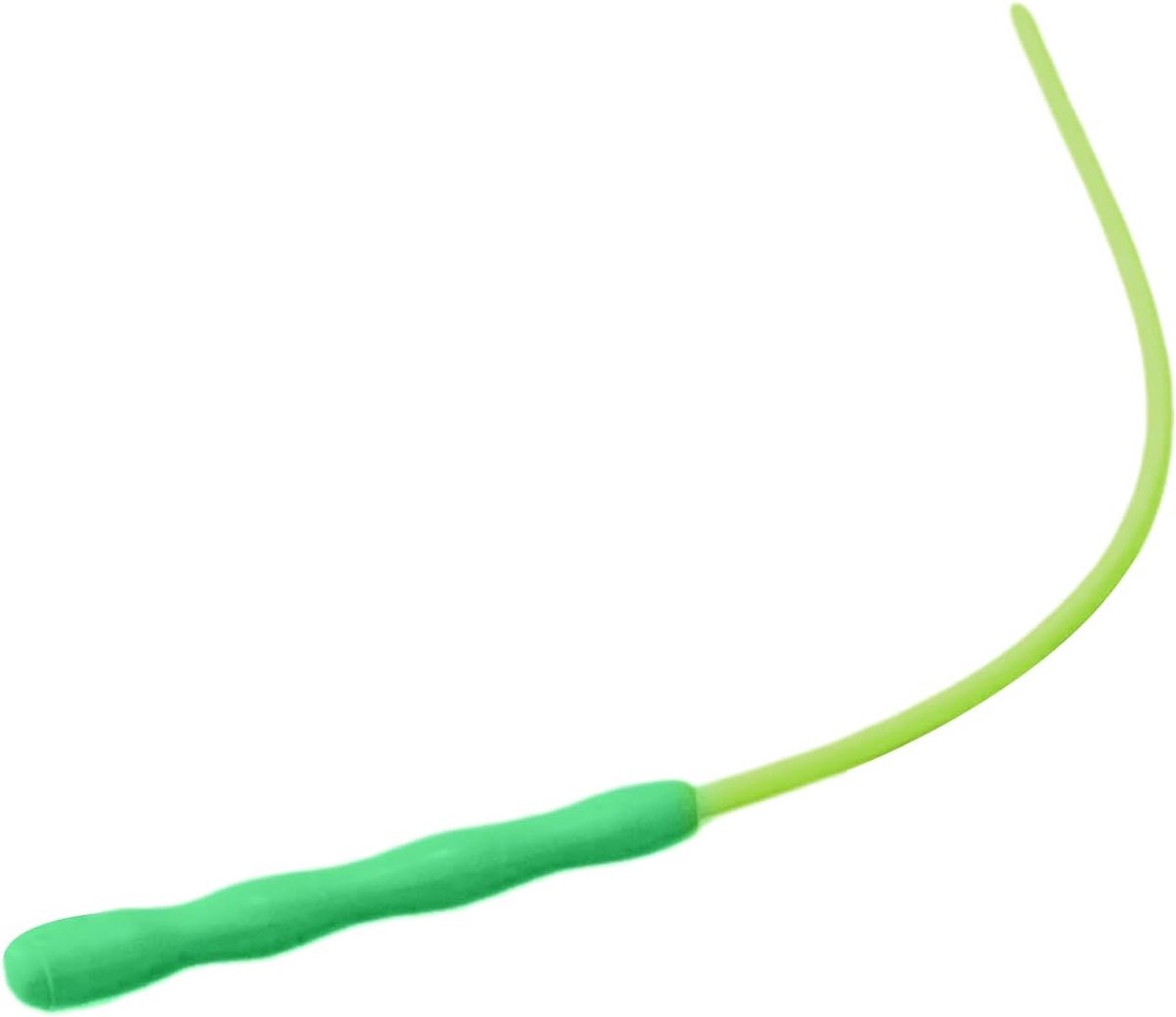 Kattenspeeltje - Teaserstok Dier - Interactief Spel - Waterdicht Siliconen - 24x6x2 cm - Groen