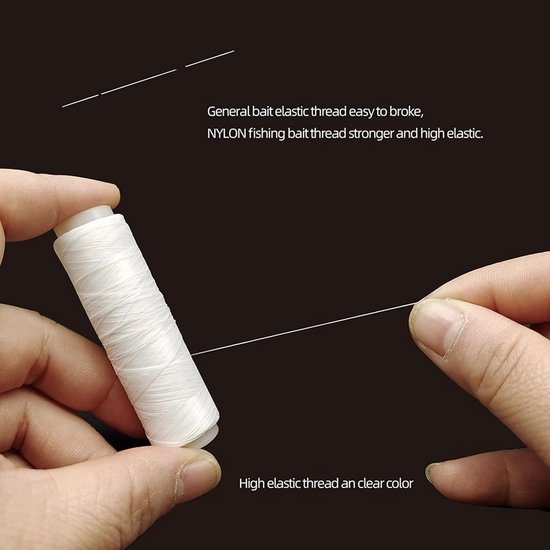 Vislijn Nylon - Transparant Draad - Vissen Baars - Goede Elasticiteit Sterkte - 0.5mm 500m - Wit — afbeelding 3