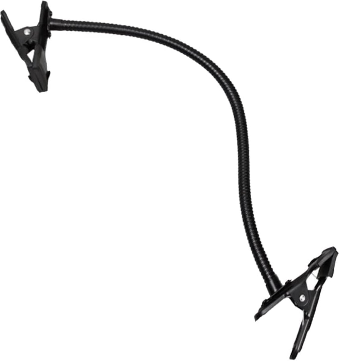 Achtergrond Houder - Klem Clip - Fotostudio Accessoires - Flexibele Arm - 33x12x9cm - Zwart