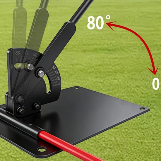 Golf Oefenstokken - Trainingshulpmiddelen - Swing Verbeteren - Verstelbare Uitlijning - 111x116cm - Rood van GOLF — afbeelding 2