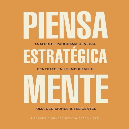 Piensa estratégicamente - cover