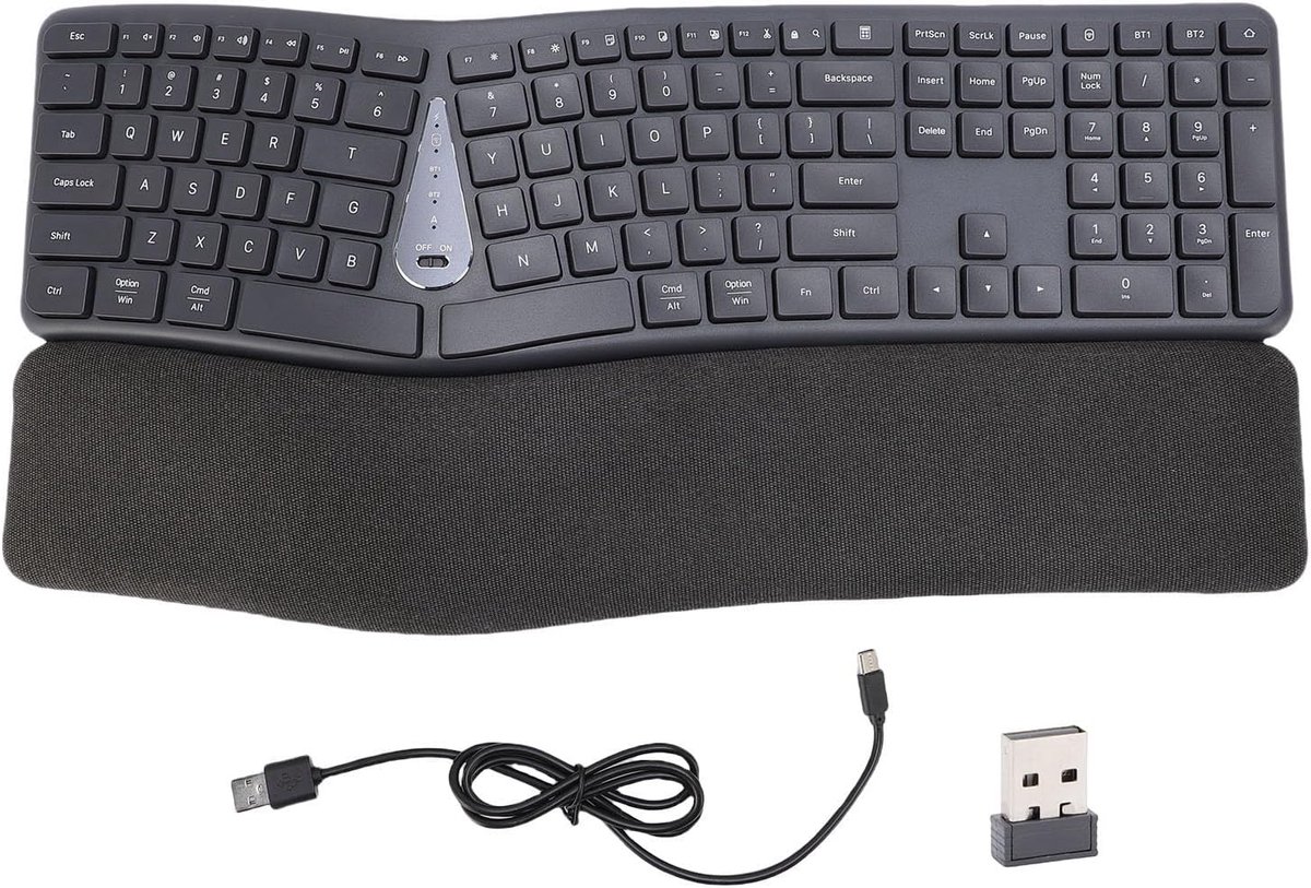 Ergonomisch Toetsenbord - Gesplitst Toetsenbord - Comfortabel Typen - Verstelbare Hoeken - 111 Toetsen