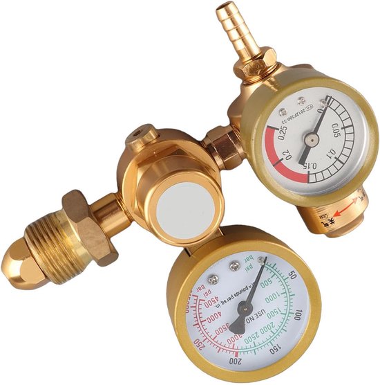 Gaslasregelaar - Argon CO2 meter - TIG MIG lassen - Hoge precisie - Dubbele meter — afbeelding 5