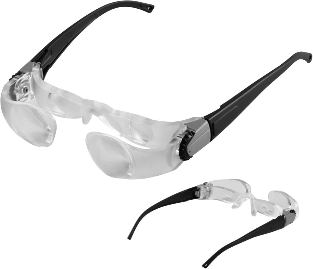 Vergrootglas TV Kijker - Lees Hulp - Kijken Op Afstand - 4x Vergroting - 18.5 x 14.5 cm - Zwart Helder