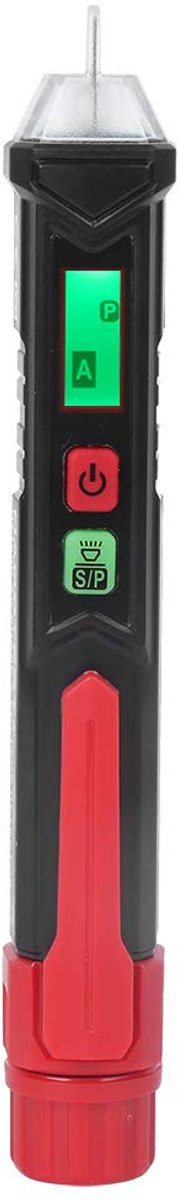 Contactloze Spanningsmeter - Spanningsdetector Pen - Elektriciteit Controleren - Dubbele Gevoeligheid - 17 cm - Zwart