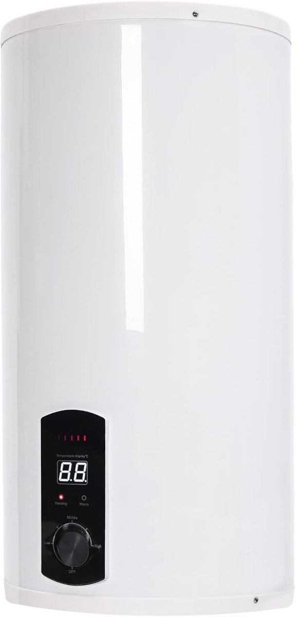 Elektrische Boiler - Warmwater Opslag - Direct Warm Water - Compact Ontwerp - 80 Liter - Wit