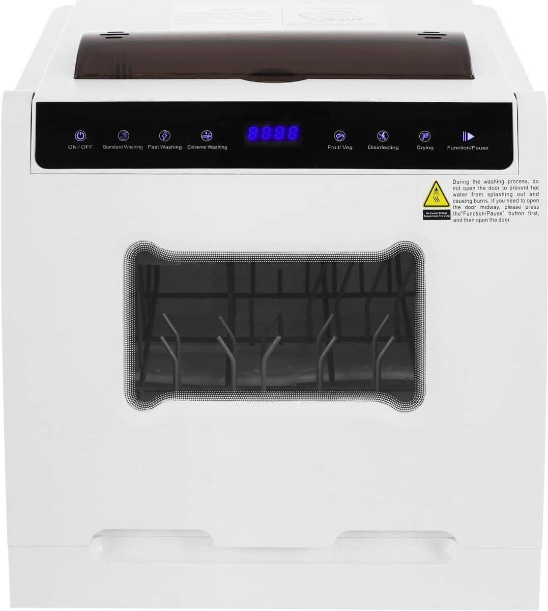 Compacte Vaatwasser - Mini Vaatwasser - Kleine Keukens - Touchscreen Bediening - 46x41x46 cm - Wit