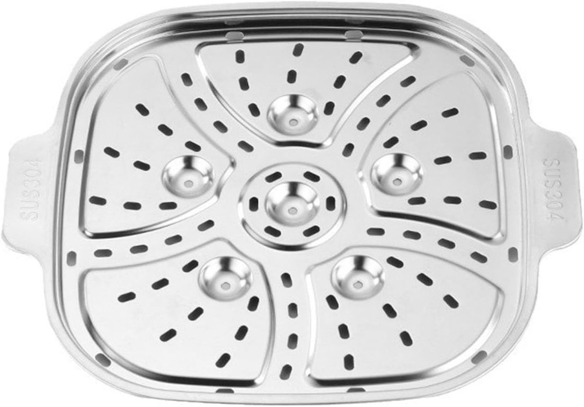 Roestvrij Staal Stoommand - Vierkant Stoominzet - Gezond Koken - Voedselkwaliteit Materiaal - 30cm Diameter