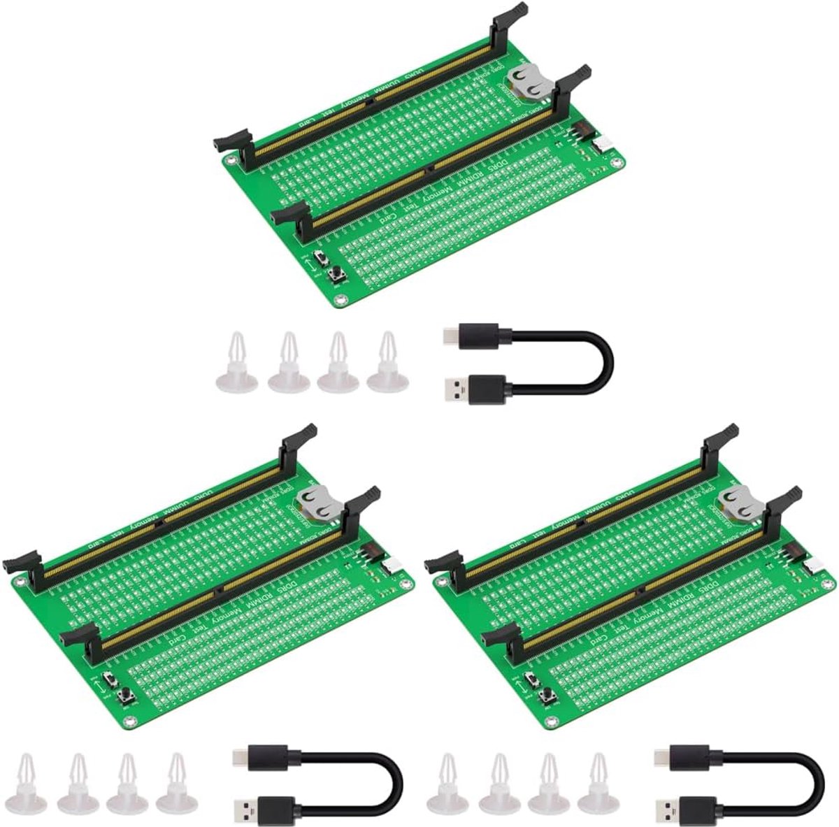 Geheugentester - RAM Diagnostiek - Moederbord Reparatie - LED Indicatie - 15 x 10 cm - Groen