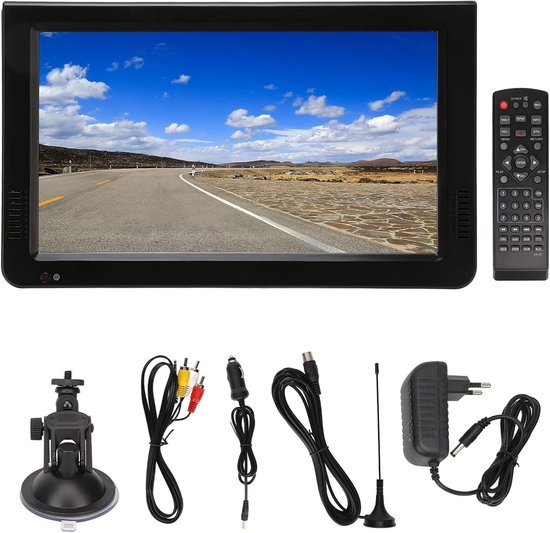 Draagbare Televisie - Mobiele TV - Buiten Gebruik - Ingebouwde Batterij - 10 Inch Scherm — afbeelding 4