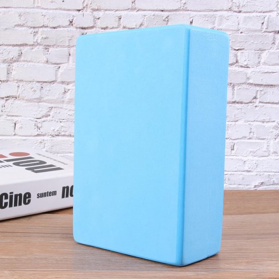 Yogablok Fitness - Yoga Hulpmiddel - Oefeningen Verdiepen - Stevig Eva Materiaal - 15cm Kubus - Blauw — afbeelding 4