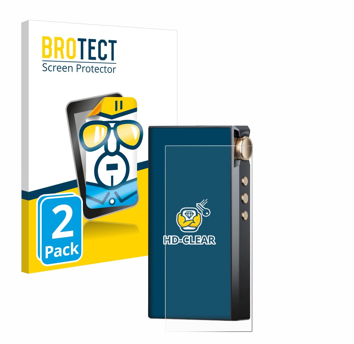 BROTECT - Screenprotector voor Cayin N3-Ultra - Folie Beschermfolie transparant 2 Stuks
