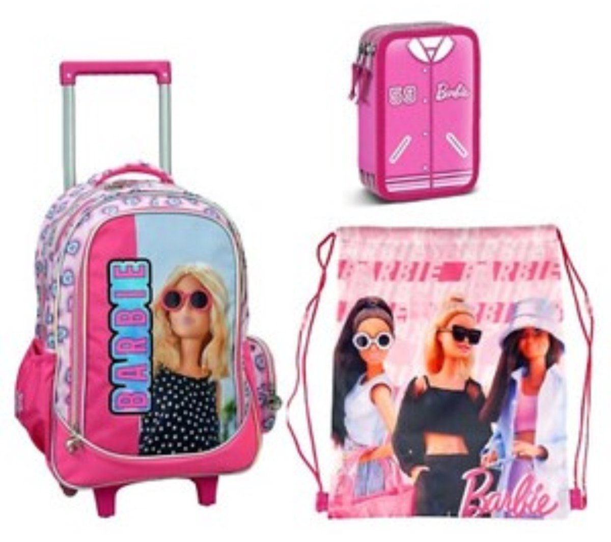 Barbie Love rolling kindergarten backpack, 40 cm bag