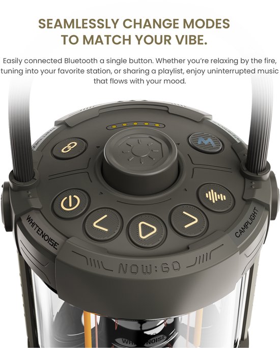 GreenMouse Felix 2 - Bluetooth speaker met verlichting - Zwart van Merkloos — afbeelding 3