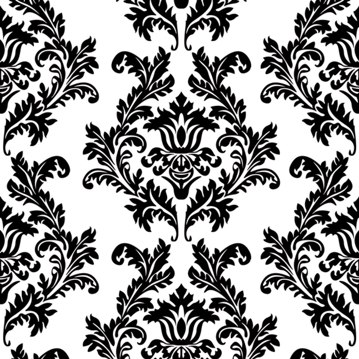Lunch servetten White & Black Wallpaper - Maki - 33x33 cm