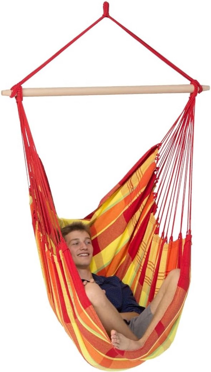 XL Hangstoel Brasil - Handgemaakt, Duurzaam, Voor Binnen en Buiten, Belastbaar tot 150 kg