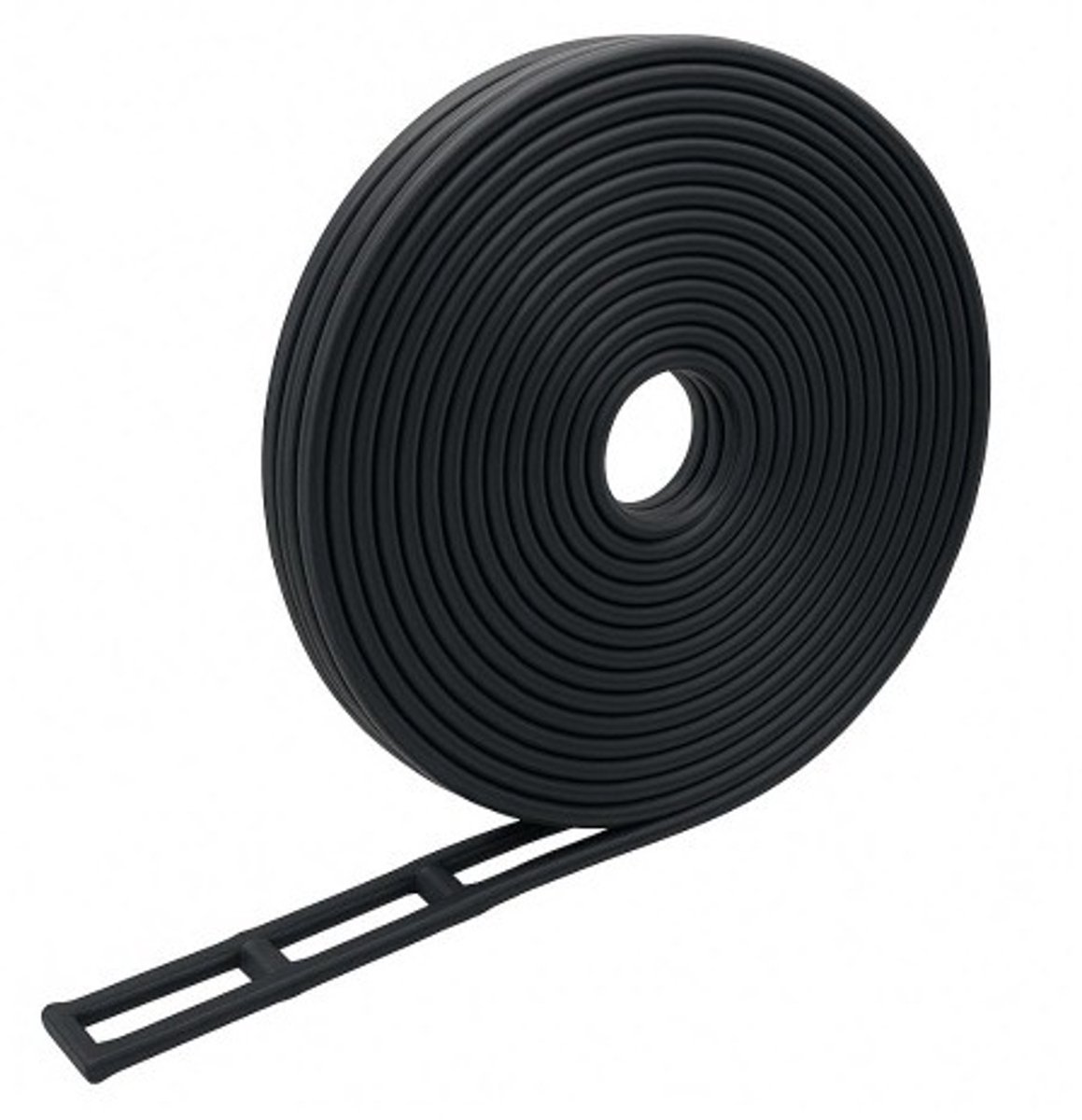 Ladder spanrubber EPDM - per meter - zwart - 30mm breed