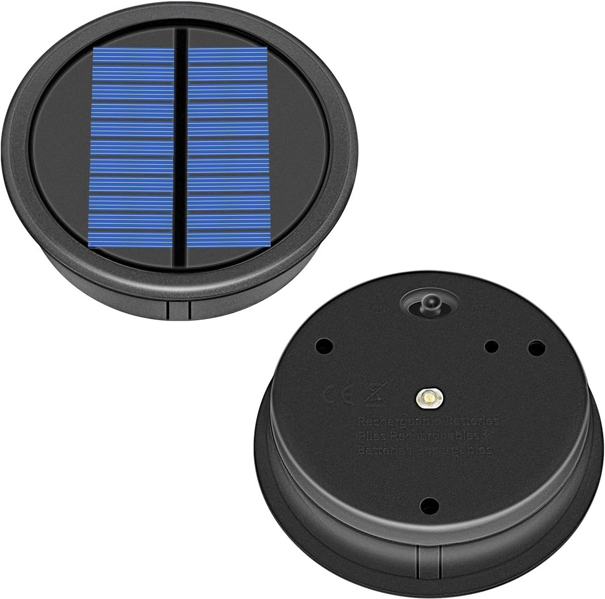 Waterdicht Zonnepaneel voor Tuinverlichting - Vervanging voor Zonnelampen - 10,4 cm
