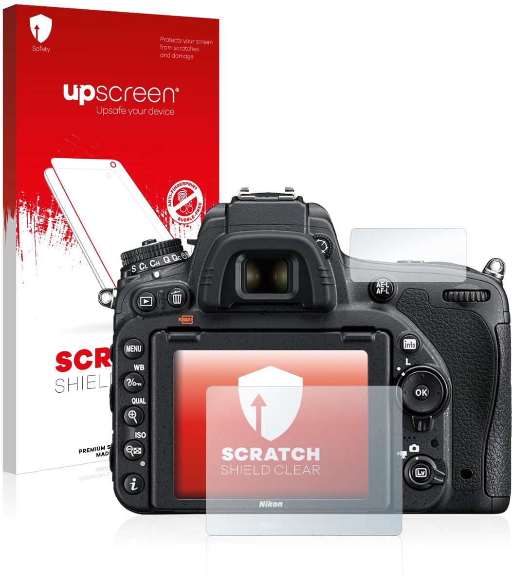 upscreen - Screenprotector voor Nikon D750 - Folie Beschermfolie transparant