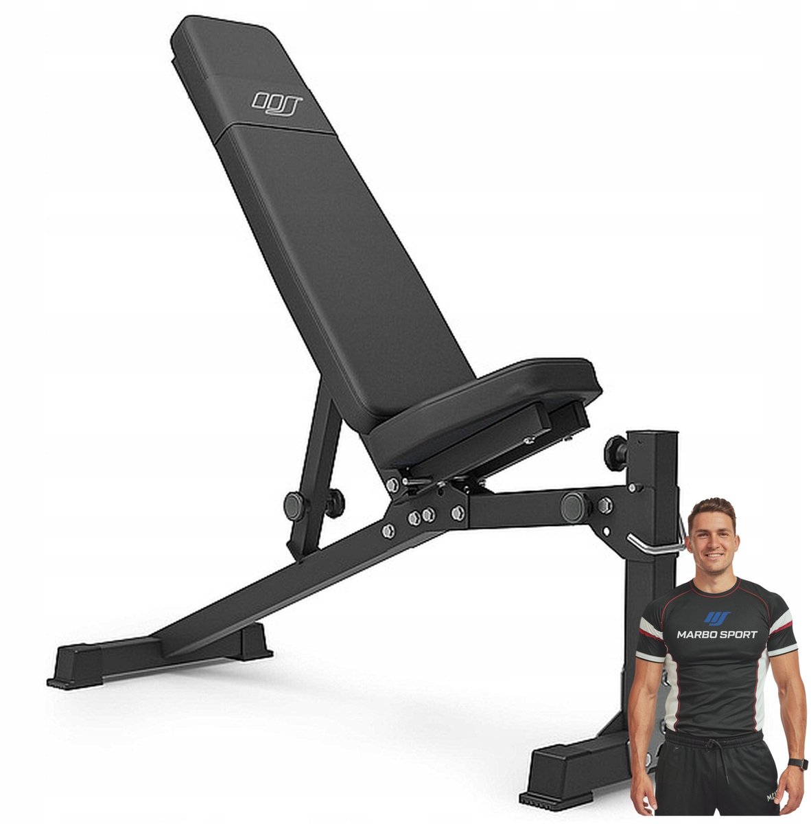 Marbo Sport - Fitnessbank - Fitness Halterbank MS-L114 2.0 - Ideaal voor de thuisgym - Verstelbare en stabiele constructie