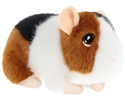 Keel Toys pluche Cavia - knuffeldier - rood - met geluid - 15 cm - knuffel Cavia - Eco collectie