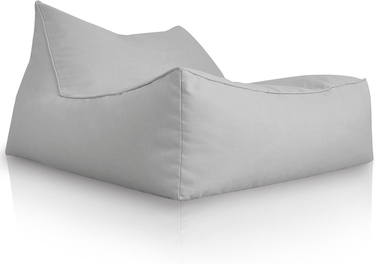Enorme zitzak XXL voor binnen en buiten, geschikt voor 2 personen, grijs