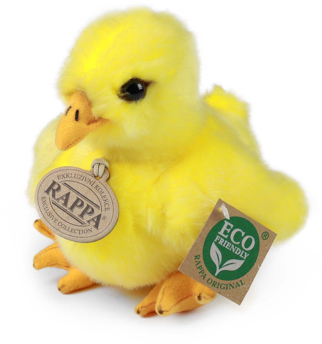 Rappa Eco Friendly Serie - Pluche Kuikentje - 14 cm - Milieuvriendelijk - Veilig voor Kinderen