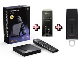 Formuler Z11 Pro Max BT Edition (Upgraded Version) + 32GB USB + Qsmarter Lader - Android 4K Set Top Box - Bluetooth remote