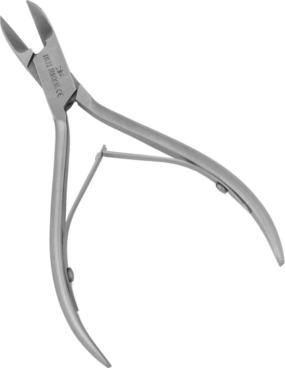Belux Surgical Instruments – Nageltang Gebogen 11 cm – RVS Nagelknipper – Precisie Nagelknipper – Steriel Verpakt (Niet Gesteriliseerd)