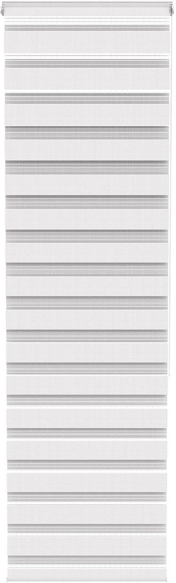 ACXIN Zebra Rollo Klemmfix - Zonder Boren - Lichtdoorlatend en Verduisterend - 60x220cm Wit