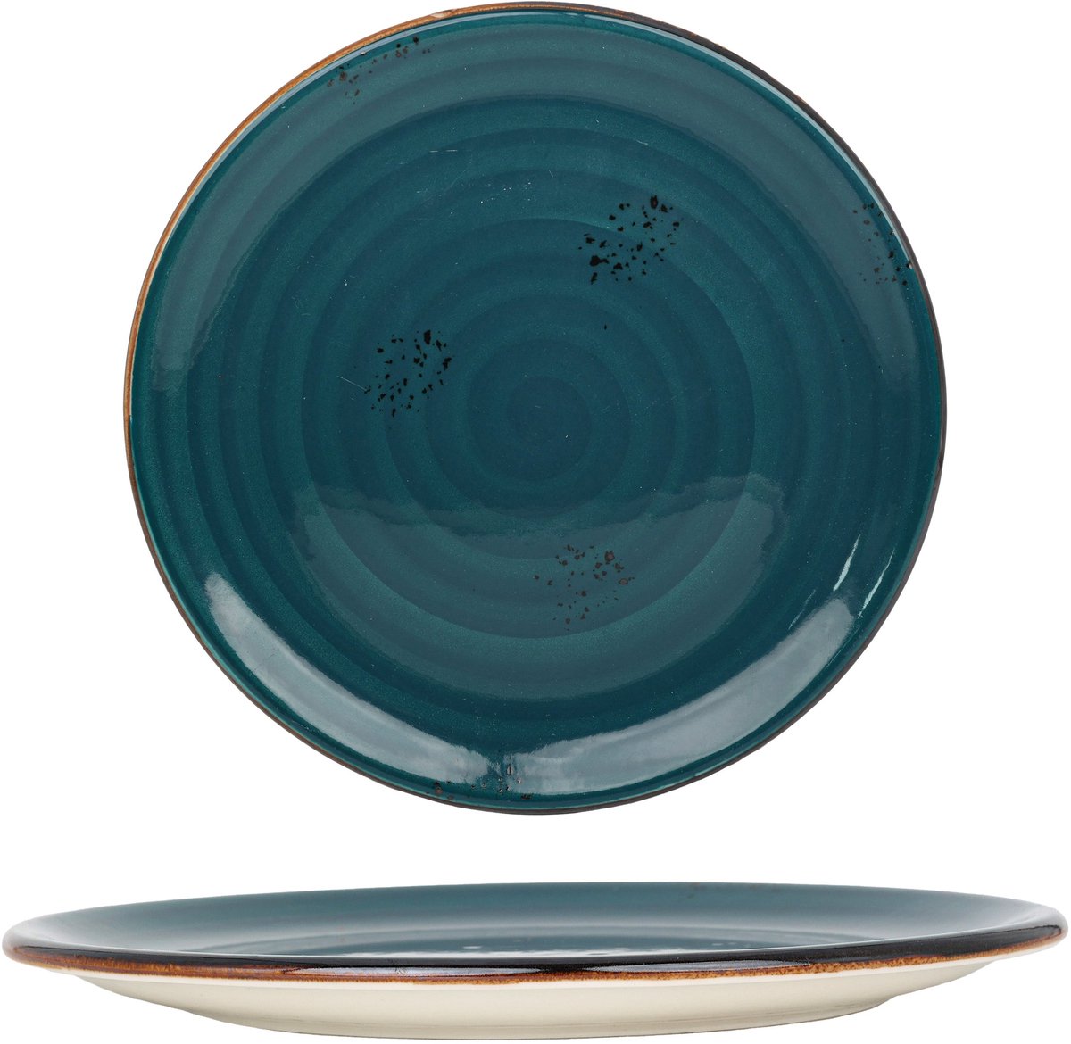 By Bone Dessertbord - Harmony Tropical - Porselein - 19 cm - set van 6