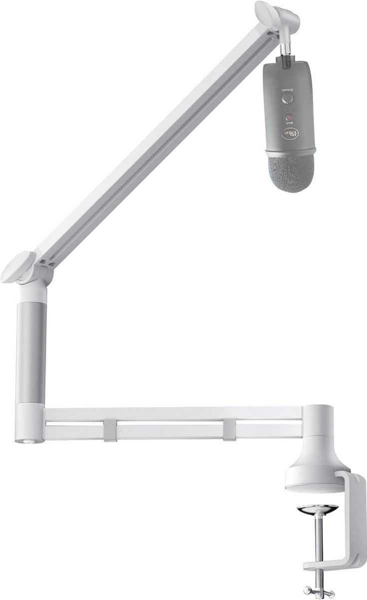 Microfoonarm met Laag Profiel voor Podcasting, Streaming en Gaming - Verbeterde Klem- en Kabelbeheer
