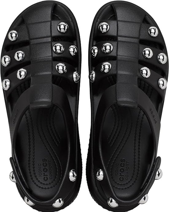 aanieshoeya Elegante damessandalen met hoge hakken, plateauzool voor de zomer, zwart, 43 EU