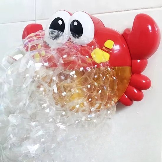 Trendmix Bubble Crab Bad Speelgoed - Muzikale Zeepbellen Krab met 12 Liedjes - Baby en Peuter Bad Speeltje met Bubbels - Rood/Geel van Merkloos — afbeelding 4