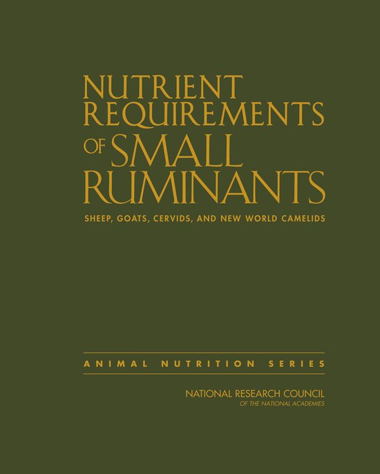 Nutrient Requirements of Small Ruminants - cover