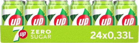 Tray 7 Up Zero - 24x 33cl