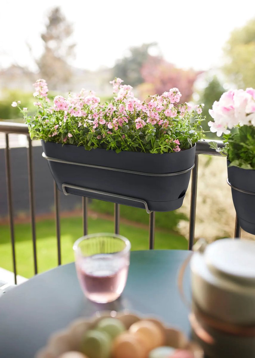 Elho Vibia Campana Balcony Planter Allin1 70 - Planter for Balcony