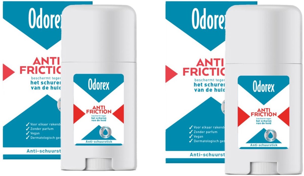 Odorex Extra Dry Anti-Schuurstick - 2 x 40 ml