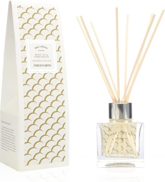 FIRED EARTH White Tea & Pomegranate 100ml Reed Diffuser